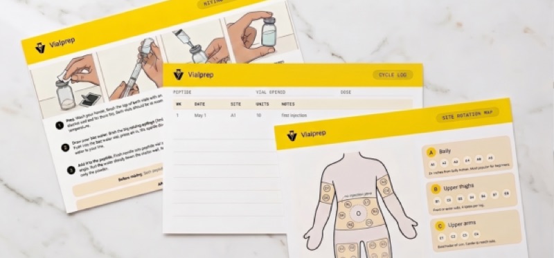 Walkthrough, body-map and cycle-log cards